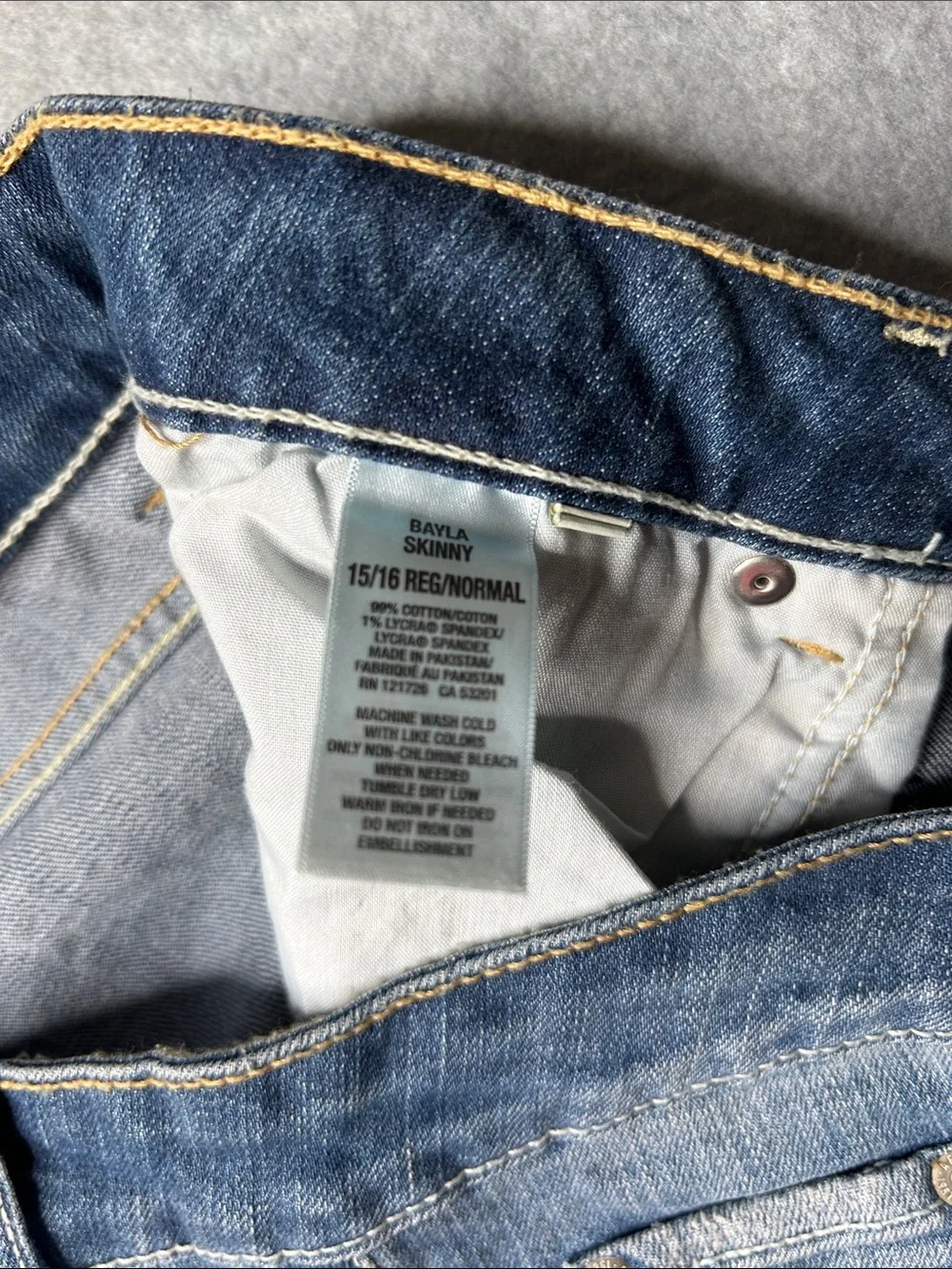 Aeropostale‎ Women's Blue Skinny Jeans with Distressed Details